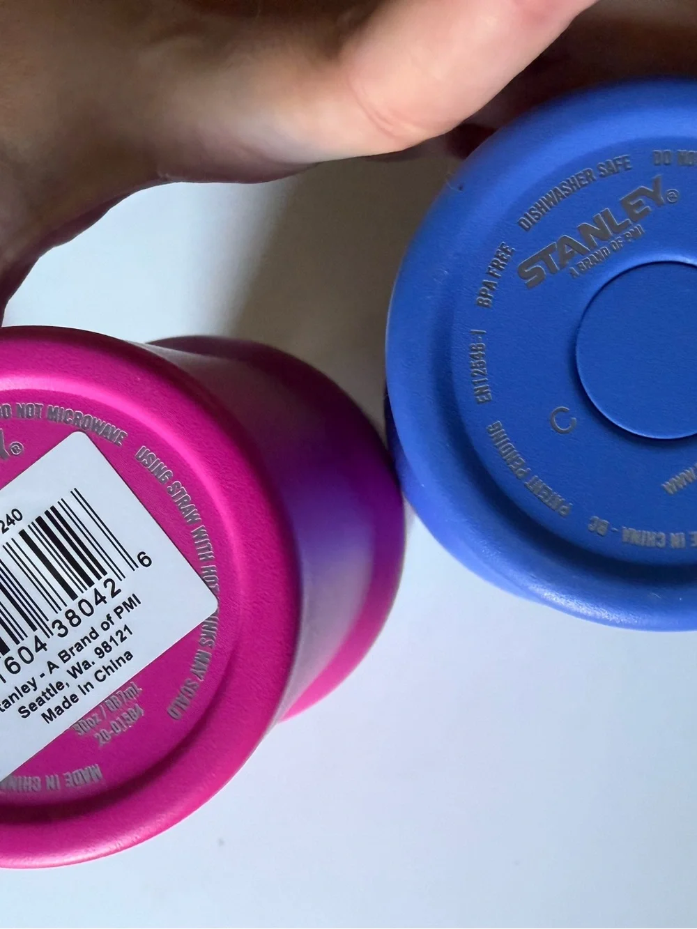 Stanley Insulated Tumblers in Blue and Pink - Picture 3 of 4